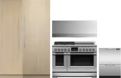5 Piece Package Includes Refrigerator, Freezer, Range, Hood And Dishwasher